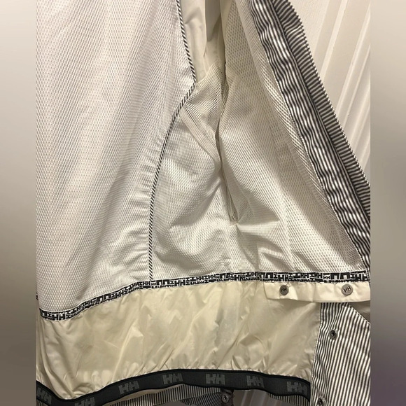 Helly Hansen Ski Snowboard Jacket Blue White Stripe Size M - Picture 10 of 13